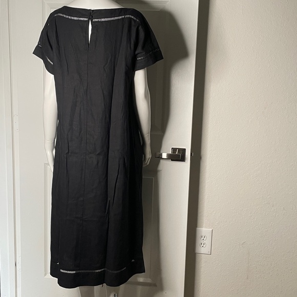 NWT Ann Taylor Linen Blend Short Sleeve Midi Dress - Picture 4 of 8